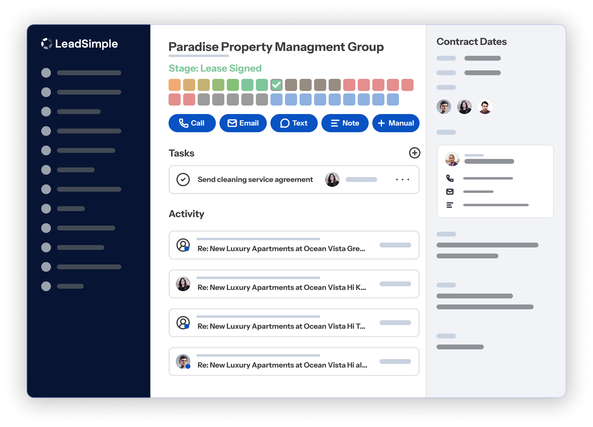 LeadSimple Metrics Preview