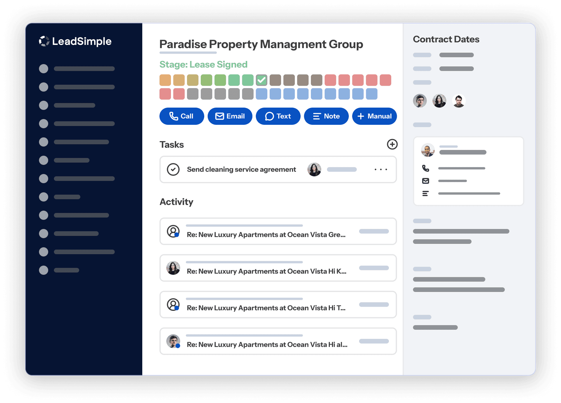 LeadSimple Metrics Preview