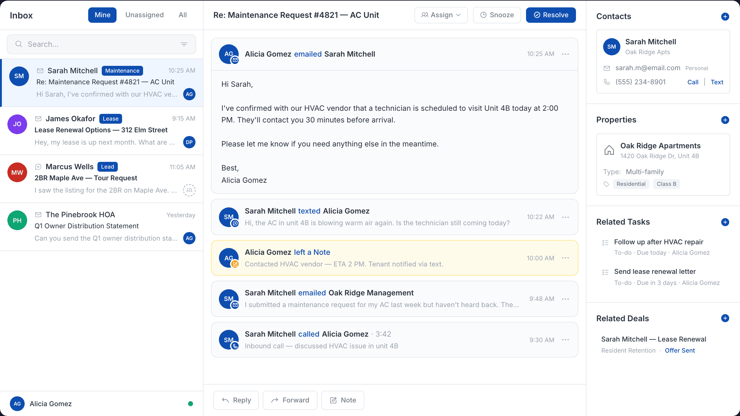 LeadSimple Phone + Inbox unified communication platform